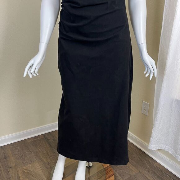 Modern Citizen Women Size 1X Black Cambria Structured Corduroy Maxi Dress Modern - Picture 7 of 17